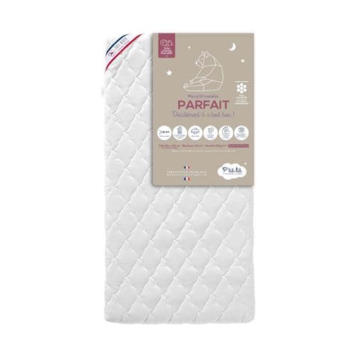 Matelas bébé déhoussable faces été / hiver PARFAIT 70x140